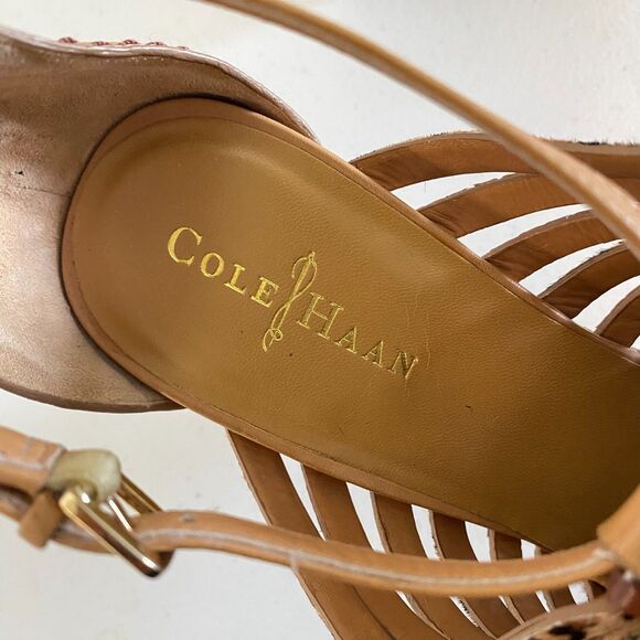 Cole Haan Air Minka Wedge Sandals size 10B Brown - Picture 4 of 16